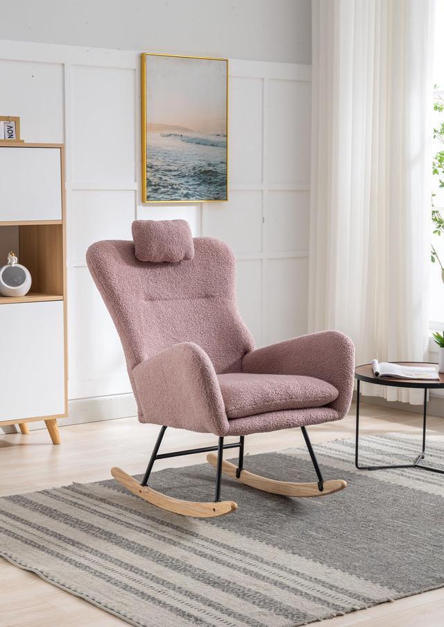 Wingback glider outlet chair