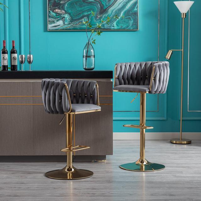 Grey bar stools with chrome online legs