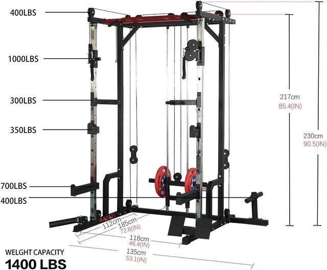 Power cage best sale with lat pulldown