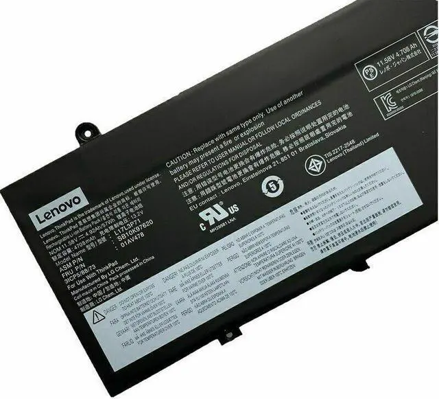 Alt view image 2 of 4 - New Genuine L17M3P71 Battery for Lenovo ThinkPad T480s L17L3P71 01AV478 01AV479