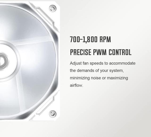 Alt view image 4 of 7 - ID-COOLING FROSTFLOW X 240 Snow CPU Water Cooler LGA1700 Compatible AIO Cooler 240mm CPU Liquid Cooler White LED 2x120mm PWM Fans, Intel 1700/1200/115X, AMD AM4/AM5