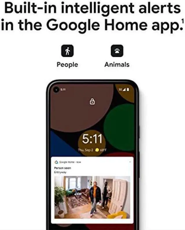 Alt view image 2 of 3 - Google Nest Security Cam (Wired) - 2nd Generation - Fog