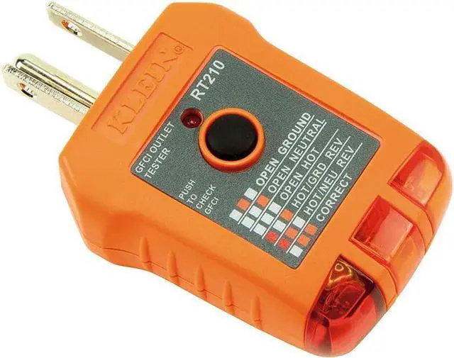 Alt view image 7 of 7 - Klein Tools CL120KIT Electrical Tester/Auto-Ranging Digital Clamp Meter Kit, GFCI Tester, Line Splitter, Pouch, Leads, 3 x AAA