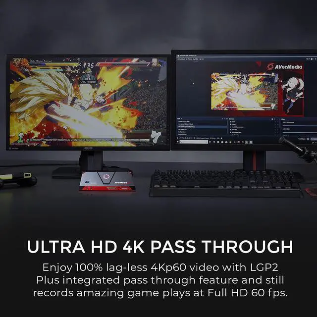 Alt view image 3 of 7 - AVerMedia GC513 Live Gamer Portable 2 Plus, 4K Pass-Through Capture Card for Game Streaming, Recording and Content Creating in Full HD 1080p60