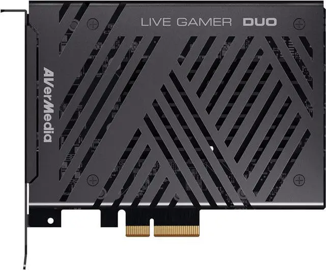 Alt view image 2 of 7 - AVerMedia Live Gamer Duo. Dual HDMI 1080p PCIe Video Capture Card, Stream with 4k60 HDR and FHD 240fps Pass-Through, Work with DSLR, Xbox Series x/s, PS5, Nintendo Switch, Windows 11 (GC570D)