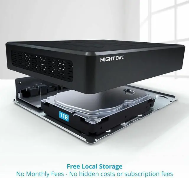 Alt view image 6 of 7 - Night Owl 8-Channel 8-Camera Wired Security Surveillance System with 1TB HDD