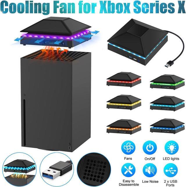 Main image of Cooling Fan For Xbox Series X with 2-USB Interfaces 3 Speed Fan and RGB Lighting