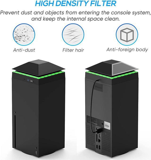 Alt view image 4 of 7 - Cooling Fan For Xbox Series X with 2-USB Interfaces 3 Speed Fan and RGB Lighting