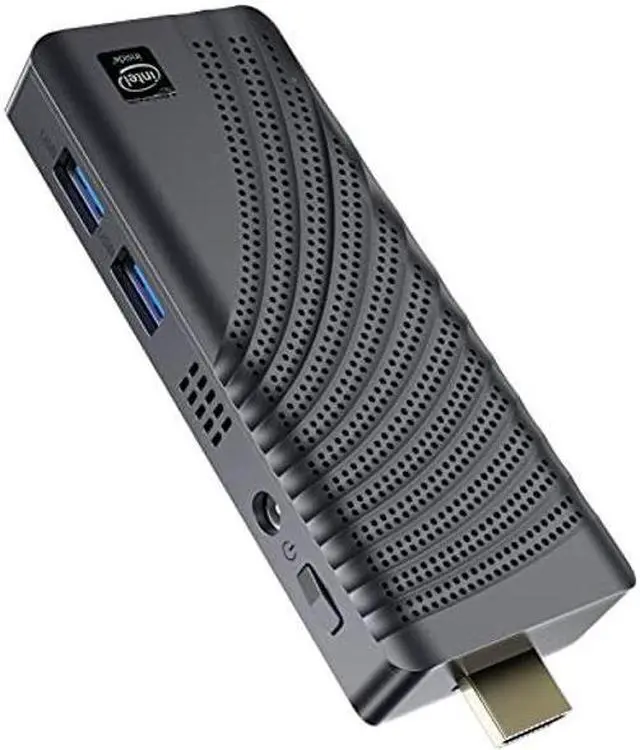 Main image of Mini PC Stick Intel Celeron N4000 (Up to 2.6GHz) Windows 10 Pro Mini Computer Stick 4GB DDR4 64GB eMMC Micro Desktop Small Form Factor PC Supports 4K HDMI, 2.4G/5G WiFi, Bluetooth 4.2, Auto Power On