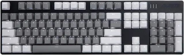 Main image of Ak50 Mechanical Gaming Keyboard - Pbt Keycaps - Grey-White Matching - White Backlit - Blue Switches - Black