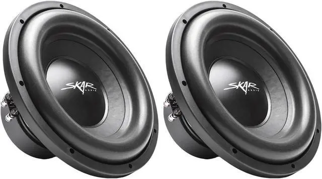 Main image of (2) Skar Audio SDR-12 D4 12" 1200W Max Power Dual 4 Ohm Car Subwoofers, Pair of 2