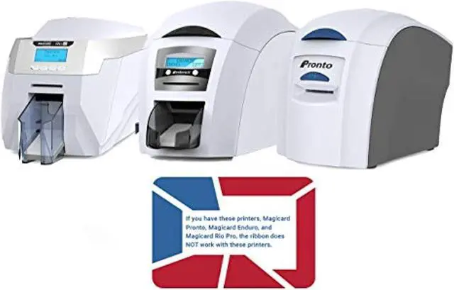 Alt view image 4 of 4 - Magicard 600 Printer 2 X Mb300ymcko Color Ribbon - Ymcko - 600 Prints (Total) With Premium Cr80 30 Mil Graphic Quality Pvc Cards - Qty 300