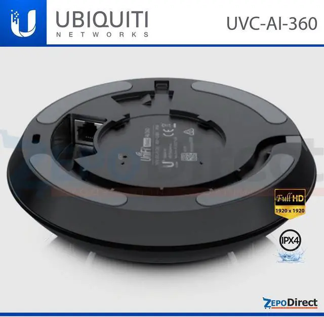 Alt view image 3 of 6 - Ubiquiti Networks UniFi Protect AI 360 IPX4, PoE Security Camera UVC-AI-360
