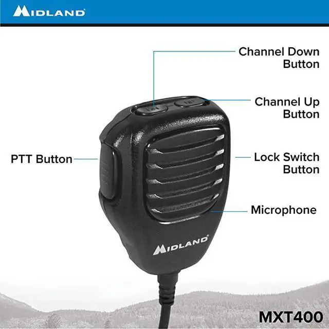 Alt view image 5 of 7 - 40 Watt MicroMobile Bundle Kit MicroMobile 40 Watt GMRS TwoWay Radio with Roll BarMirror Mount Antenna Cable and 3dB Gain Antenna