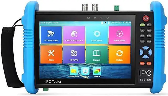 Main image of Upgraded 7 inch IPS Touch Screen H.265 4K IPC-9800 Plus IP Camera Tester CCTV CVBS Analog Tester Built in WiFi with POE/WIFI/8G TF Card/HDMI Output/RJ45 TDR/Dual Window Test/Firmware