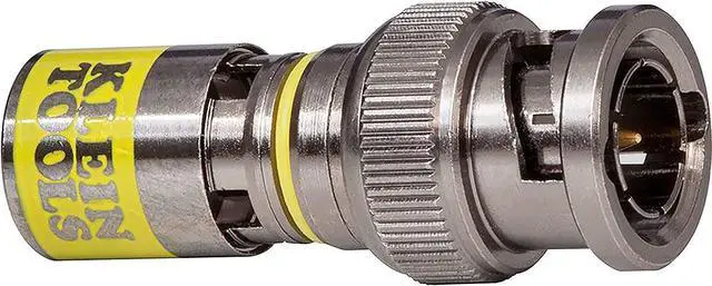 Main image of Klein Tools VDV813-613 BNC-Connector for RG6/6Q Coaxial Cables, Universal Compression Connectors, Male, 35-Pack
