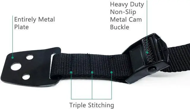 Alt view image 2 of 6 - Anti-Tip Safety Straps Fit Most Flat Screen TV and Furniture Heavy Duty