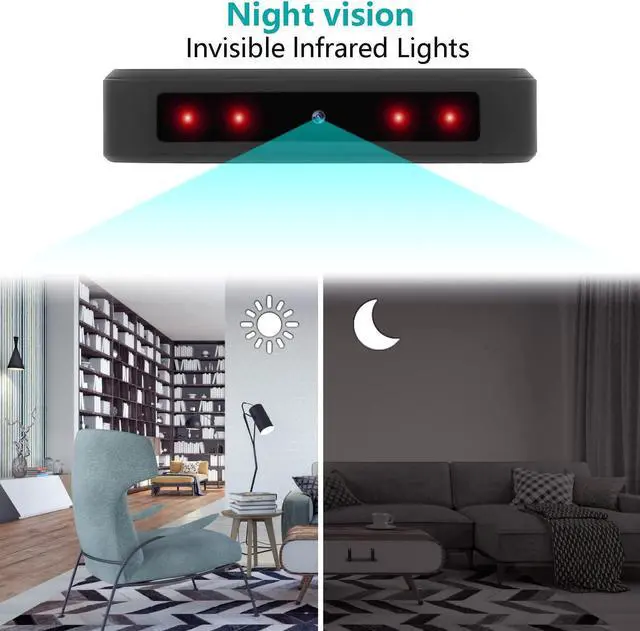 Alt view image 4 of 6 - 64GB Spy Camera Hidden Camera 10000 mAh Full HD 1080P Mini Spy Hidden Camera,Nanny Cam Hidden Camera,Small Hidden Camera with Gravity Sensor/Night Vision - Portable Security Cameras No WiFi