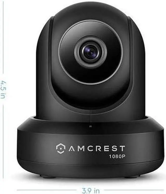 Alt view image 2 of 5 - Amcrest ProHD 1080P WiFi Camera 2MP (1920TVL) Indoor Pan/Tilt Security Wireless IP Camera IP2M-841B (Black)