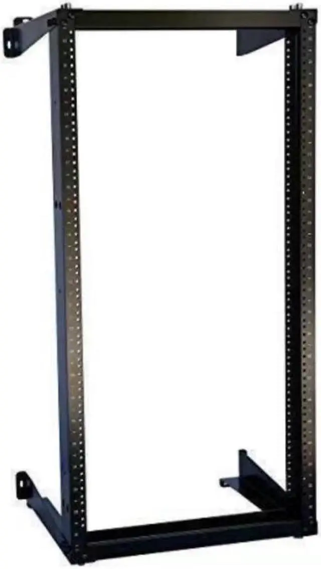 Main image of 22U Wall Mount Open Frame 19'' Server Equipment Rack Threaded 15 inch depth Blac