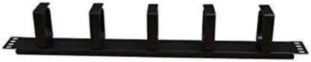 Alt view image 2 of 2 - 1U Horizontal Rack Mount Metal Cable Management With 5 D-Rings