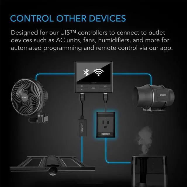Alt view image 2 of 7 - UIS Control Plug, Socket Adapter to Connect Smart Controllers to Outlet Devices