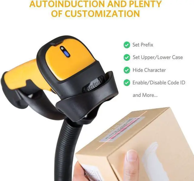 Alt view image 6 of 7 - Inateck 1D Barcode Scanner Barcode Reader Wireless 2.4GHz Adapter Auto Scanning