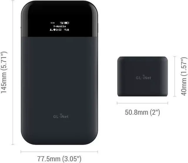 Alt view image 3 of 6 - GL.iNet GL-E750 (MUDI) 4G LTE OpenWrt VPN Router, T-Mobile ONLY,128GB Max MicroSD, 7000mAh Battery, OpenVPN, WireGuard, Tor, a Router That You can Program (EP06-A), for North America only