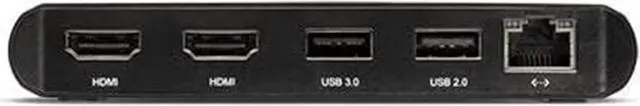 Alt view image 4 of 6 - OWC Thunderbolt 3 Mini Dock, Bus-Powered 5-Port Multi-Adapter with Dual 4K HDMI, Dual USB & Gigabit Ethernet, Integrated 7.2-inch Thunderbolt 3 Cable, (OWCTB3MDK5P)