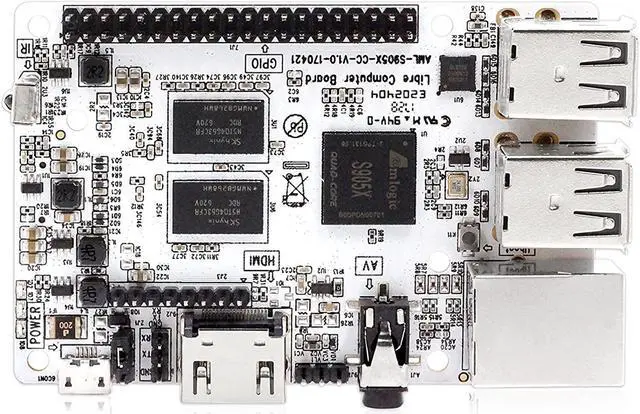 Alt view image 2 of 7 - Libre Computer Board AML-S905X-CC (Le Potato) 2GB 64-bit Mini Computer for 4K Media