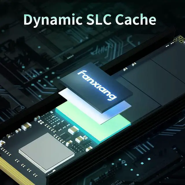 Alt view image 6 of 7 - fanxiang S660 2TB PCIe 4.0 NVMe SSD M.2 2280 Internal Solid State Drive - with Heatsink, Up to 4800MB/s, Perfectly Compatible with PS5, Dynamic SLC Cache