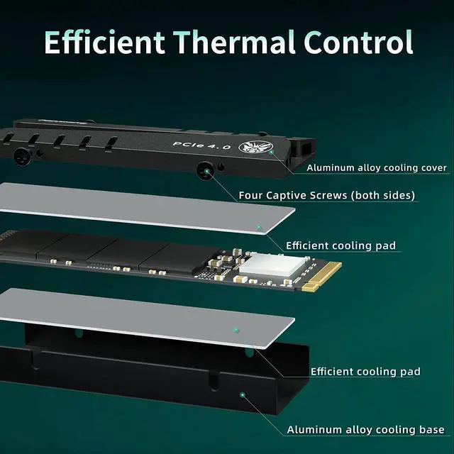Alt view image 5 of 7 - fanxiang S770 1TB PCIe 4.0 NVMe SSD M.2 2280 Internal Solid State Drive, Configure DRAM Cache, with Heatsink, Up to 7300MB/s, Perfectly Compatible with PS5