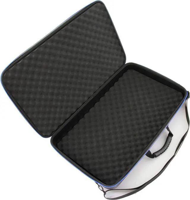 Alt view image 3 of 7 - DJ Controller Travel Case Compatible with Hercules Inpulse 500 - Hard Shell DJ Mixer Carrying Case with Shoulder Strap & Impact-Absorbing Foam For Audio Controllers and Audio Equipment