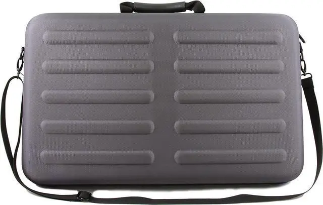Alt view image 6 of 7 - DJ Controller Travel Case Compatible with Hercules Inpulse 500 - Hard Shell DJ Mixer Carrying Case with Shoulder Strap & Impact-Absorbing Foam For Audio Controllers and Audio Equipment