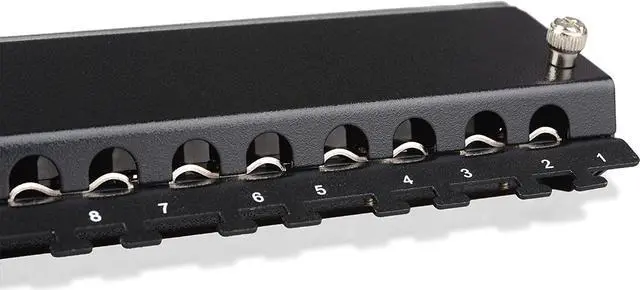 Alt view image 4 of 7 - Cable Matters Rackmount or Wall Mount 24-Port Shielded RJ45 Patch Panel with Jack Shutter