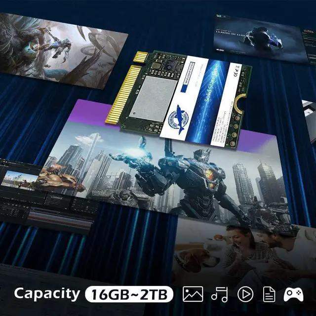 Alt view image 6 of 7 - Dogfish M.2 2230 SSD 1TB PCIe NVMe 3.0 3D NAND Gaming Internal Solid State Drive for PS5 Steam Deck Microsoft Surface Pro GPD Laptop Ultrabook Tablet (M.2 2230 PCIe 1TB)