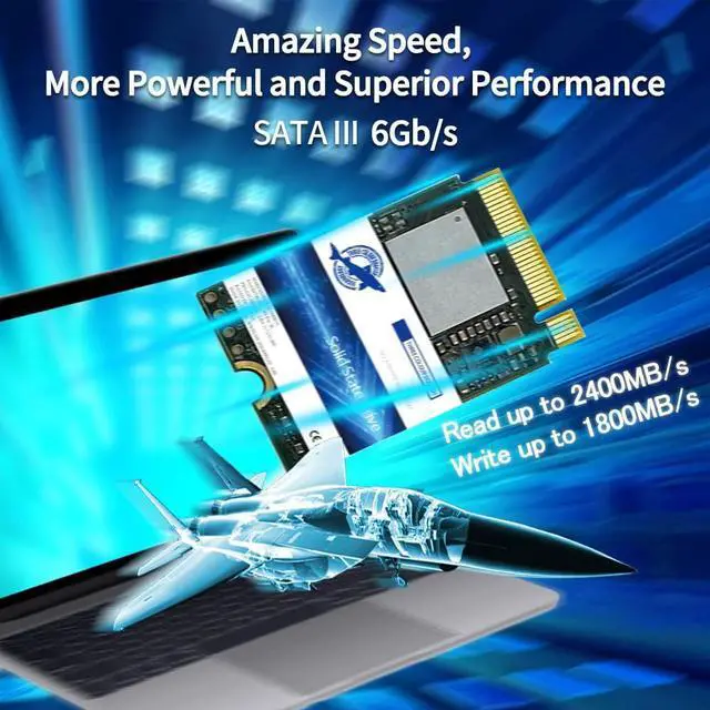 Alt view image 5 of 7 - Dogfish M.2 2230 SSD 1TB PCIe NVMe 3.0 3D NAND Gaming Internal Solid State Drive for PS5 Steam Deck Microsoft Surface Pro GPD Laptop Ultrabook Tablet (M.2 2230 PCIe 1TB)
