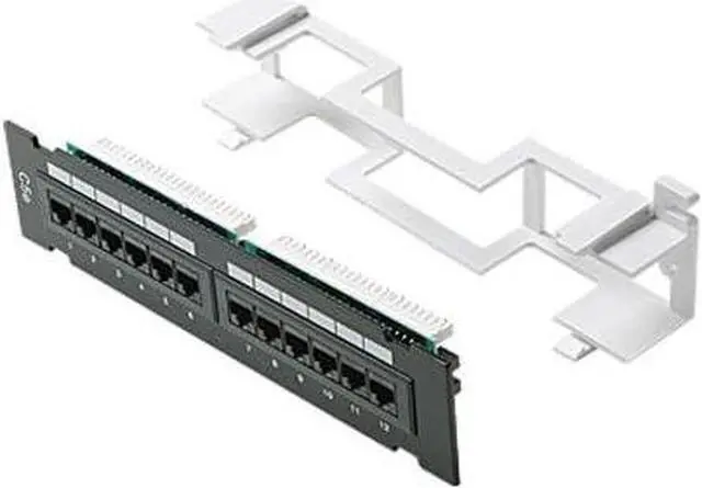 Alt view image 4 of 4 - 24 Port Patch Panel Cat5E- Patch Panel 24 Port Cat 5e Patch Panel - Cat 5e Patch Panel - Rj45 Patch Panel - Cat5 Patch Panel - Wall Mount Switch Rack -Rackmount Patch Panel - 100mhz 310-324