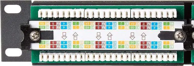 Alt view image 3 of 4 - 24 Port Patch Panel Cat5E- Patch Panel 24 Port Cat 5e Patch Panel - Cat 5e Patch Panel - Rj45 Patch Panel - Cat5 Patch Panel - Wall Mount Switch Rack -Rackmount Patch Panel - 100mhz 310-324