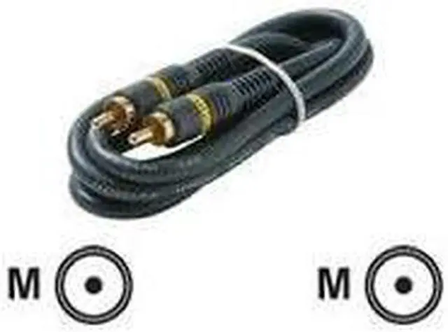 Alt view image 3 of 4 - 254-125BL 25-Feet RCA-RCA Plug Python Gold Cable