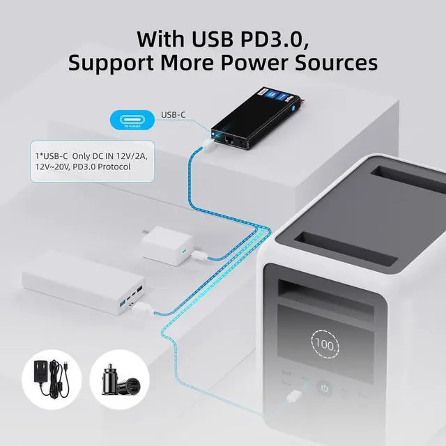 Alt view image 4 of 7 - MeLE PCG02 Pro Fanless Mini PC Stick N5105 8GB/256GB Windows 11 Pro WiFi6 USB PD3.0 Micro Computer Stick Dual HDMI 4K Gigabit Ethernet BT5.2 Small PC on Business Office Industrial IOT Media Home