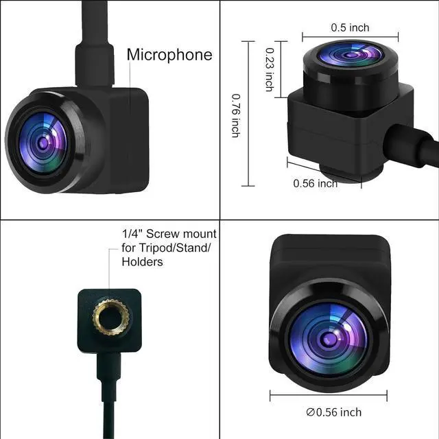 Alt view image 6 of 7 - Eye to Cam 3 Webcam 4K with Suction Cup Fixed in The Middle Screen, 8MP IMX179 CMOS, Zoom Lens Auto Focus Camera, Create a Positive Connection in Every Calls/Conferencing.