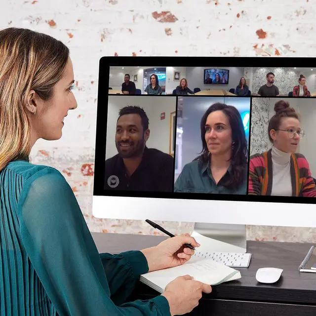 Alt view image 4 of 7 - Meeting Owl 3 Premium Pack: 360-Degree, 1080p HD Smart Video Conference Camera, Microphone, and Speaker (Automatic Speaker Focus & Smart Zooming and Noise Equalizing)
