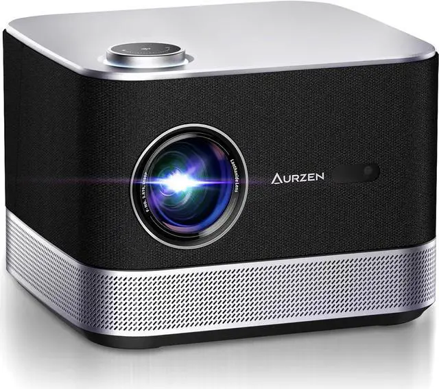 Main image of 3-in-1 Projector 4K Supported, AURZEN BOOM 3 Smart Projector with WiFi and Bluetooth, 3D DoIby Audio & 36W Speakers, Auto Focus & Keystone, Netflix Official 500 ANSI Home Outdoor proyector, Black