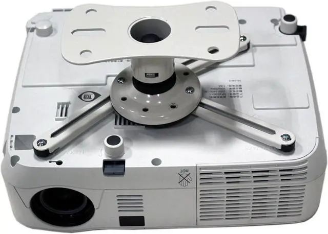 Alt view image 4 of 6 - P101W Universal Projector Ceiling Mount | Solid Steel Construction | Easy to Install | White