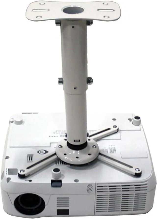 Alt view image 5 of 6 - P101W Universal Projector Ceiling Mount | Solid Steel Construction | Easy to Install | White