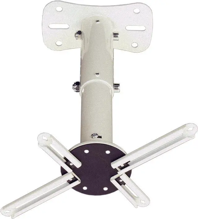 Alt view image 3 of 6 - P101W Universal Projector Ceiling Mount | Solid Steel Construction | Easy to Install | White