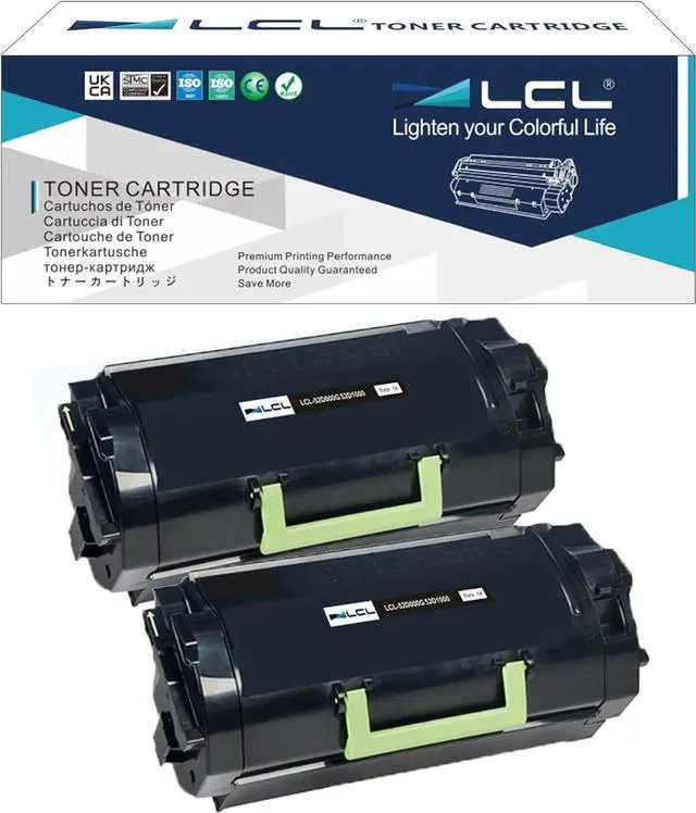 Main image of LCL Compatible Toner Cartridge Replacement for Lexmark 521 52D1000 MS810N MS810DN MS810DE MS810DTN MS811N MS811DN MS811DTN MS812de MS812DN MS812DTN MS812DTN MS710dn MS710n MS711dn (2-Pack Black)