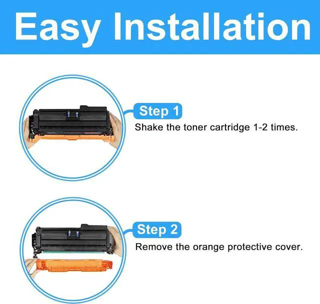 Alt view image 3 of 7 - Ennovor LCL Remanufactured Toner Cartridge Replacement for HP 654A 654X CF330X CF331A CF332A CF333A M651 M651dn M651n M651xh (4-Pack Black Cyan Magenta Yellow)