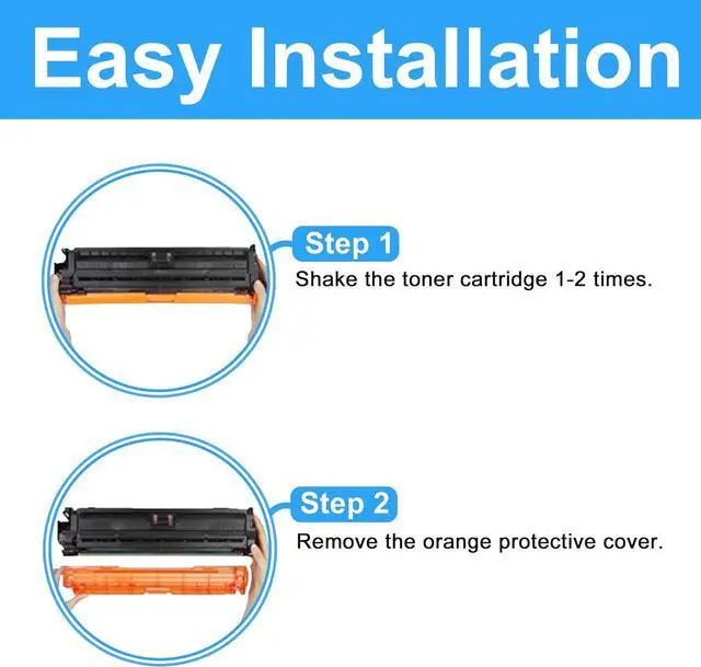 Alt view image 3 of 7 - Remanufactured Toner Cartridge Replacement for HP 307A CE740A CE741A CE742A CE743A CP5225 CP5225dn CP5225n (4-Pack Black Cyan Magenta Yellow)